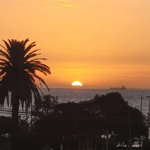 Shivi age 11. Sunset is an opportunity to reset - @ St kilda