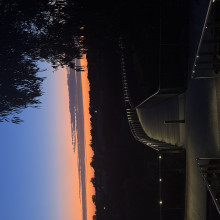 Daanya age 9. The sunset bridge Daanya age 9. The sunset bridge