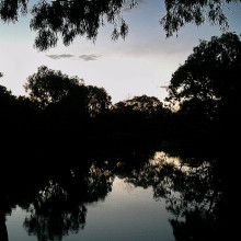 Reflection of the sunset by Mahnoor, age 12 Reflection of the sunset by Mahnoor, age 12