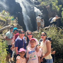 Waterfall on a mountain by Navreet, age 9 Waterfall on a mountain by Navreet, age 9