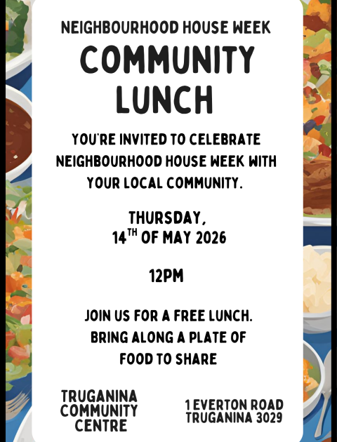 Community Lunch for Neighbourhood House Week