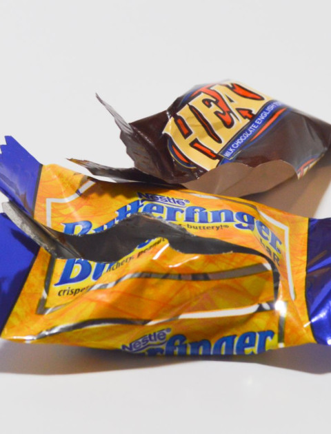 Lolly wrappers (plastic)