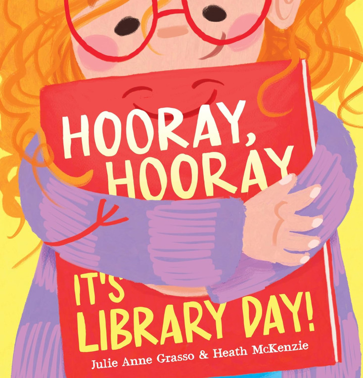 Book cover for Hooray hooray its library day