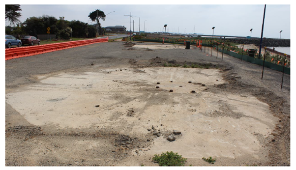 View towards east of Werribee South carpark 