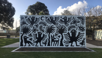 Mina Leunig mural