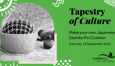 Tapestry of Culture - Make your own Japanese Sashiko Pin Cushion