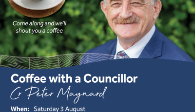 Coffee with a Councillor Cr Peter Maynard