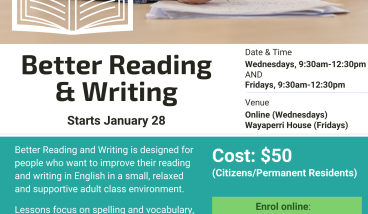 Better Reading & Writing course Werribee + Online