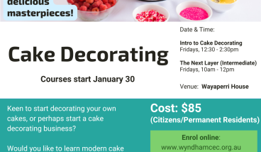 Introduction to Cake Decorating at Werribee