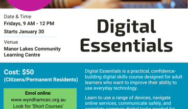Digital Essentials Course - Manor Lakes