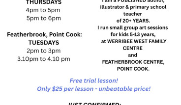 'Splashes & Puddles!' Art classes