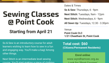 Next Stitch - Intermediate Sewing Course