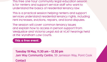 Victorian Law Week - Renters Rights 101