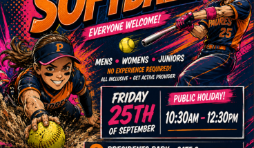 Softball come and try flyer