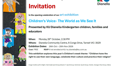 KU Dianella Kindergarten Art Exhibition